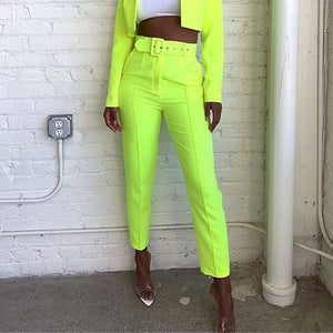 Tobinoone Solid High Waist Zipper Bodycon Pants Women 2019 Summer Fashion Skinny Pants Women Trousers Streetwear Casual Pants