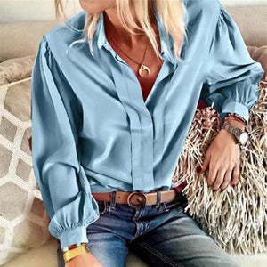 Fanbety Office Lady Notched Collar floral print blouse Shirts Women Boho Slim Fit Shirt tops Elegant Autumn Button Blouses Femme