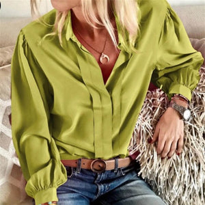 Fanbety Office Lady Notched Collar floral print blouse Shirts Women Boho Slim Fit Shirt tops Elegant Autumn Button Blouses Femme